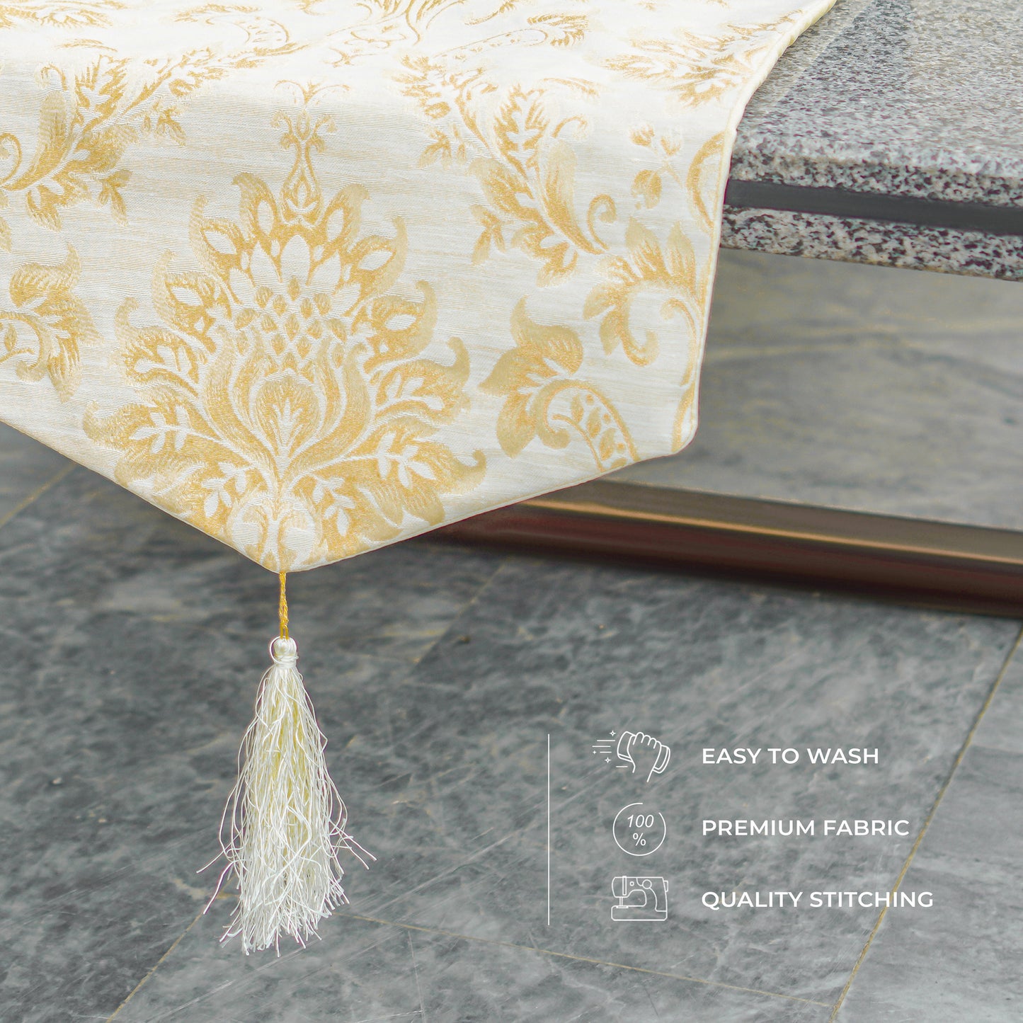 Majestic Bonanza Stella Textured Table Runner