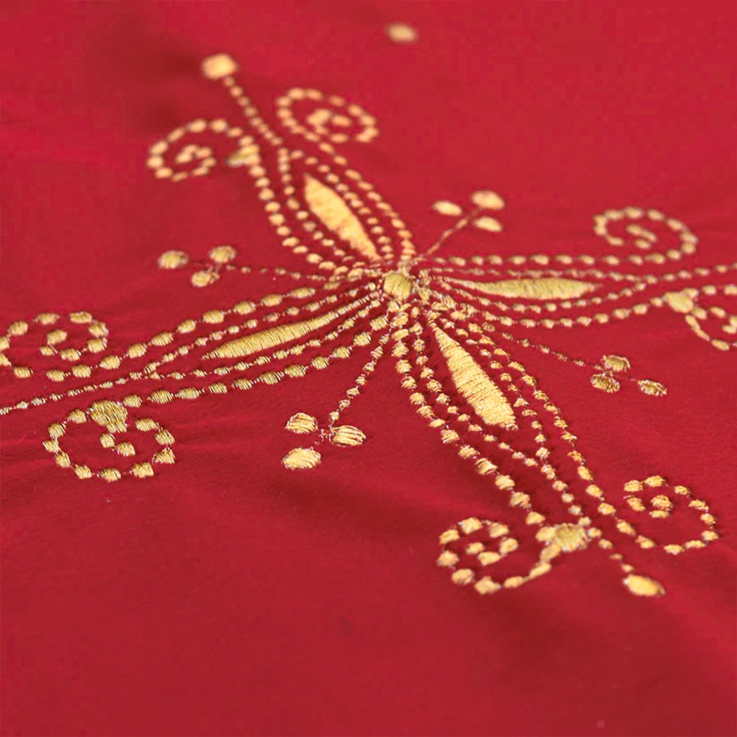 Ashfield Embroidered Velvet Table Runner
