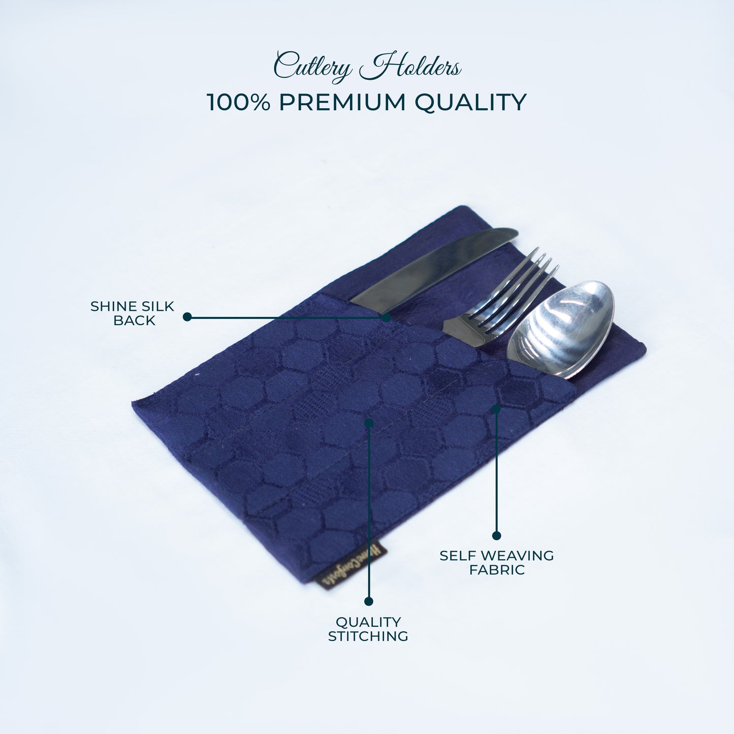 Juniper Leaf Mystic Blue Cutlery Holder