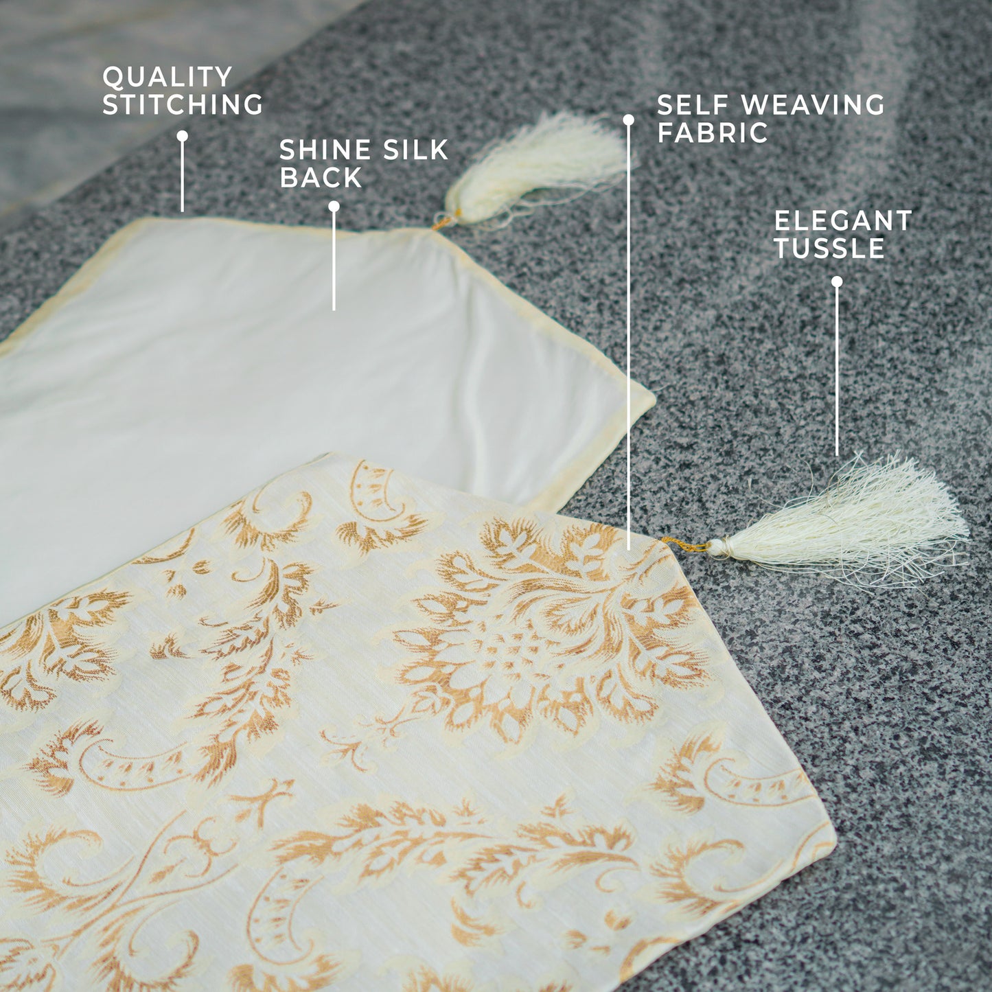 Majestic Bonanza Stella Textured Table Runner