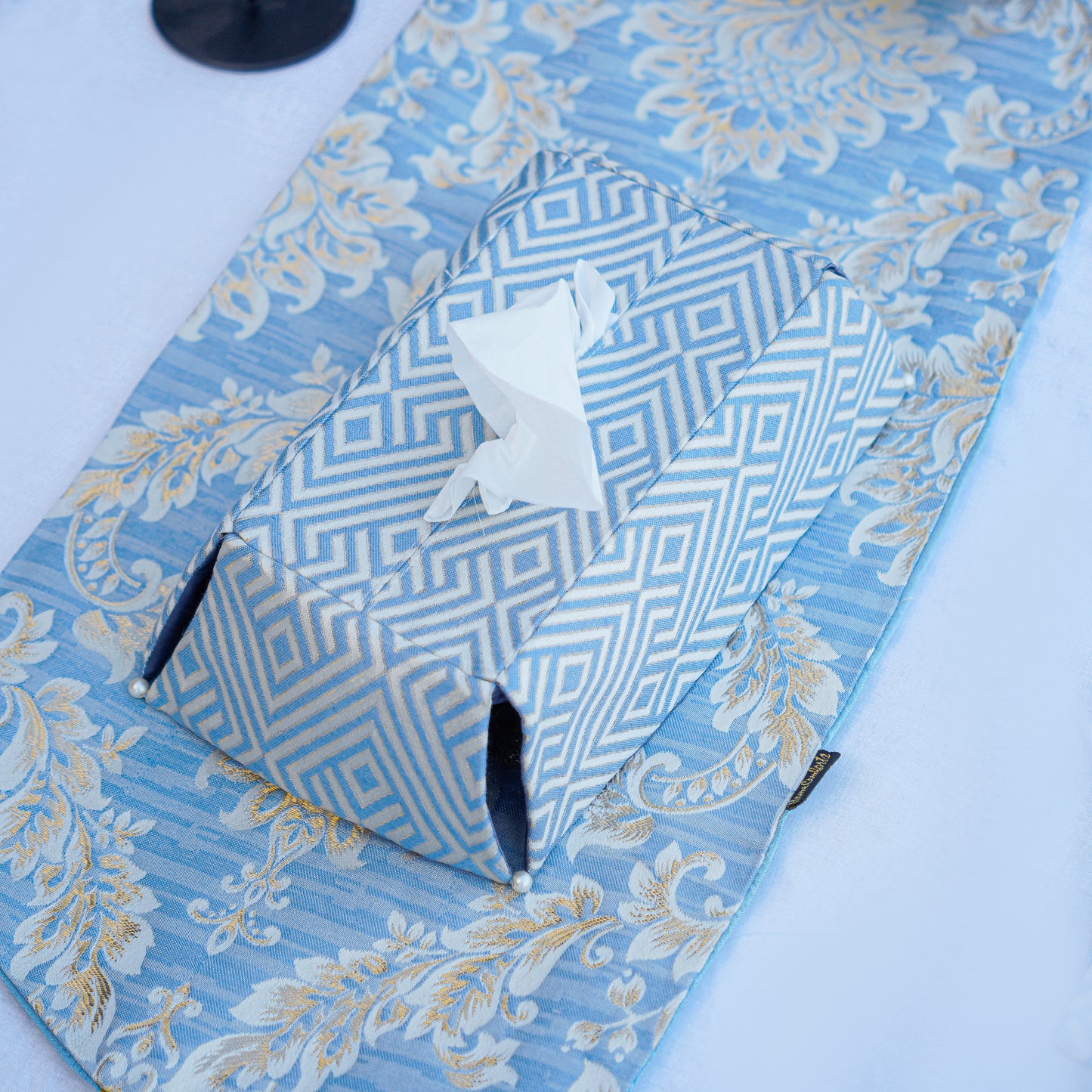 Majestic Bonanza Pearl Blue Tissue Box