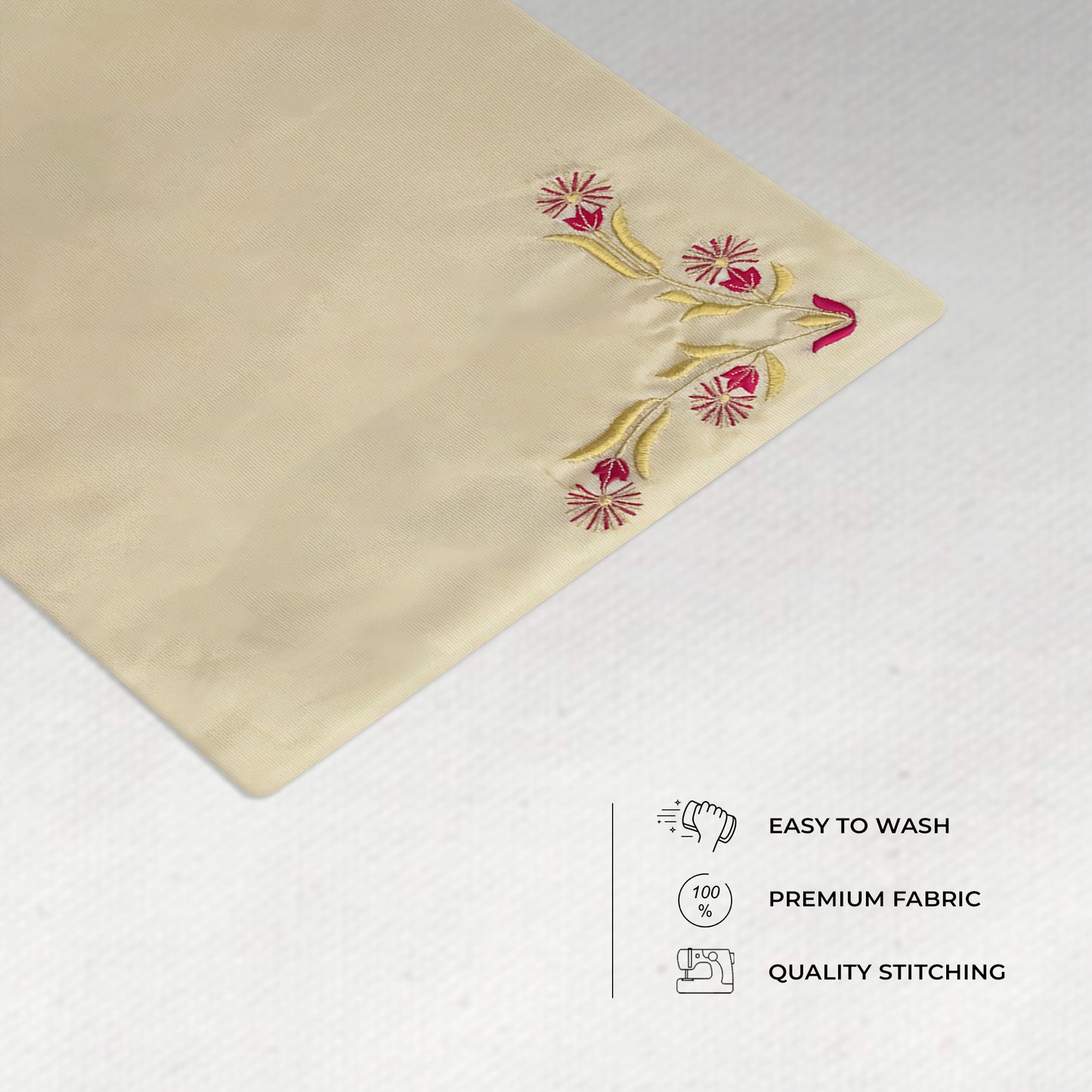 Daffodil Skin Tissue Embroidered Table Mats