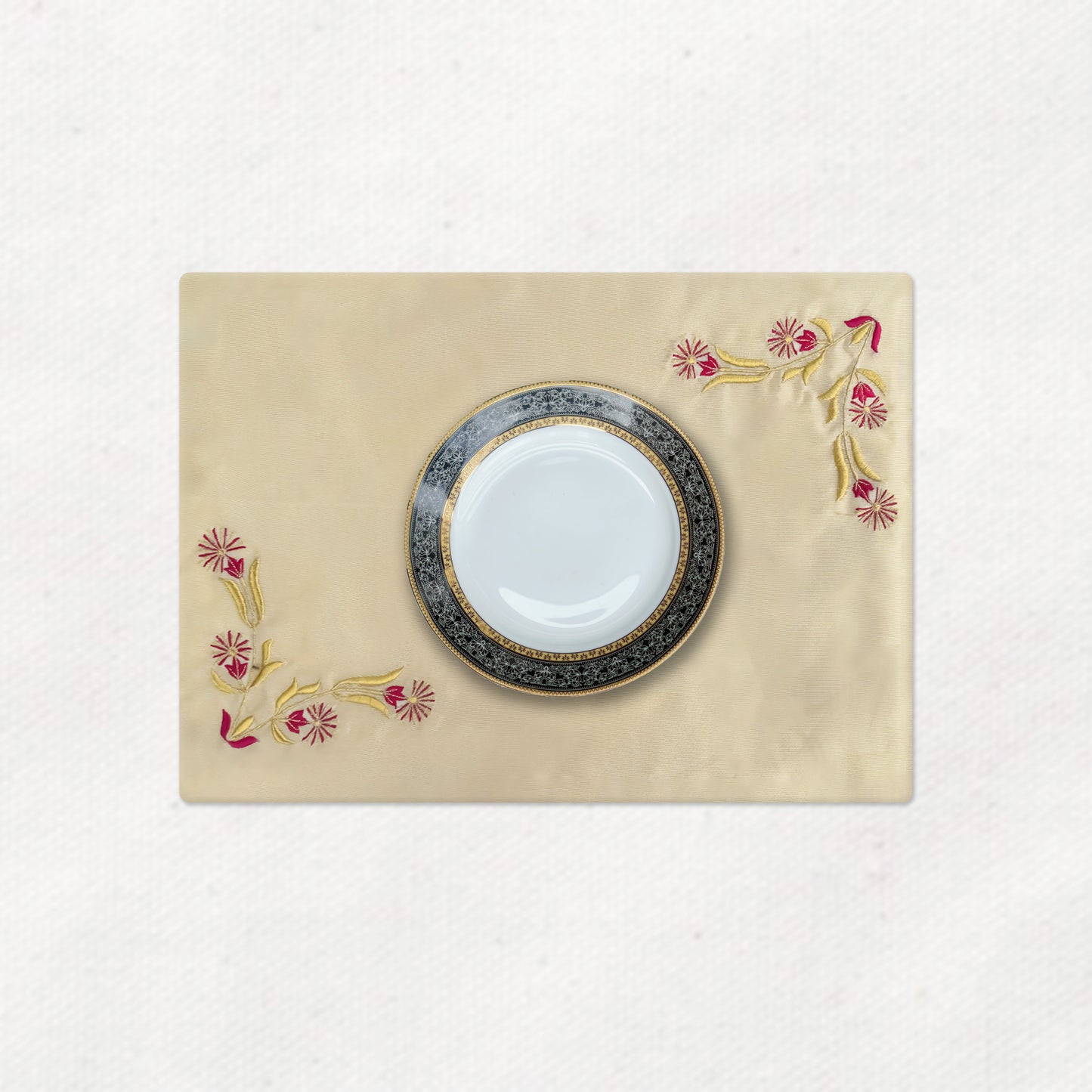 Daffodil Skin Tissue Embroidered Table Mats