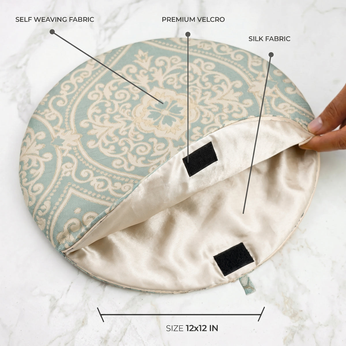 Tribal Luxe Mint Green Roti Pouch