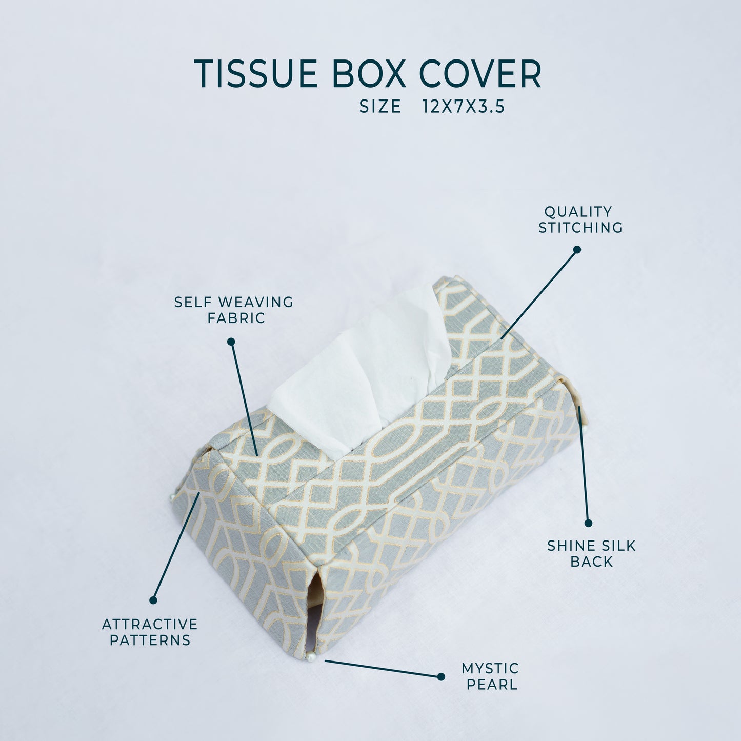 Carlson Sand Grey Tissue Box