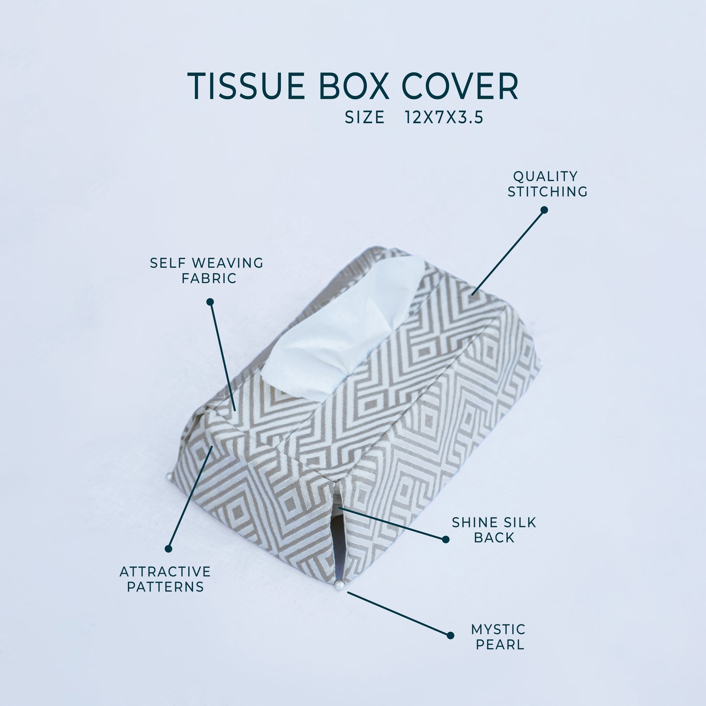 Majestic Bonanza Sand Brown Tissue Box