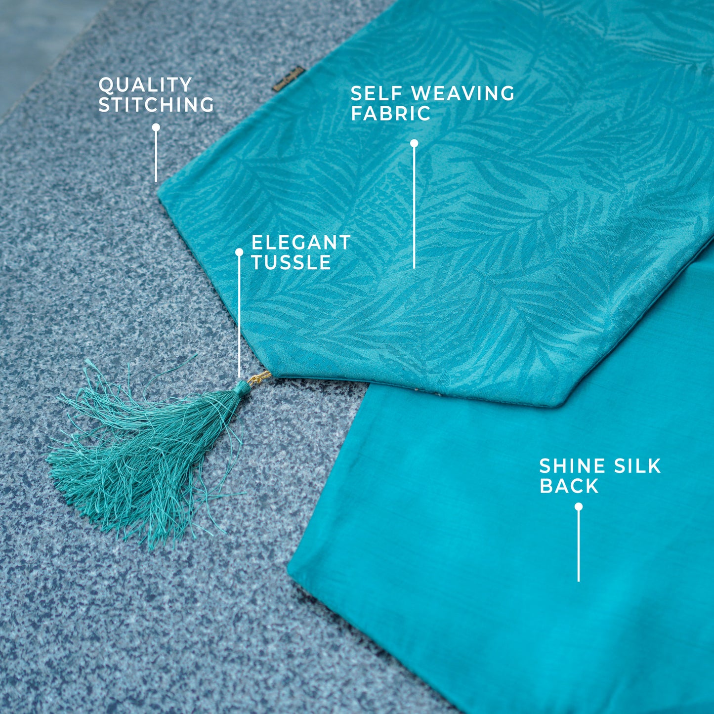 Juniper Leaf C-Green Table Runner
