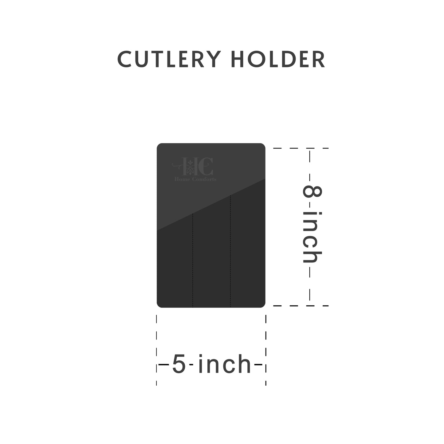 Luxe Velvet Black Embroidered Cutlery Holders