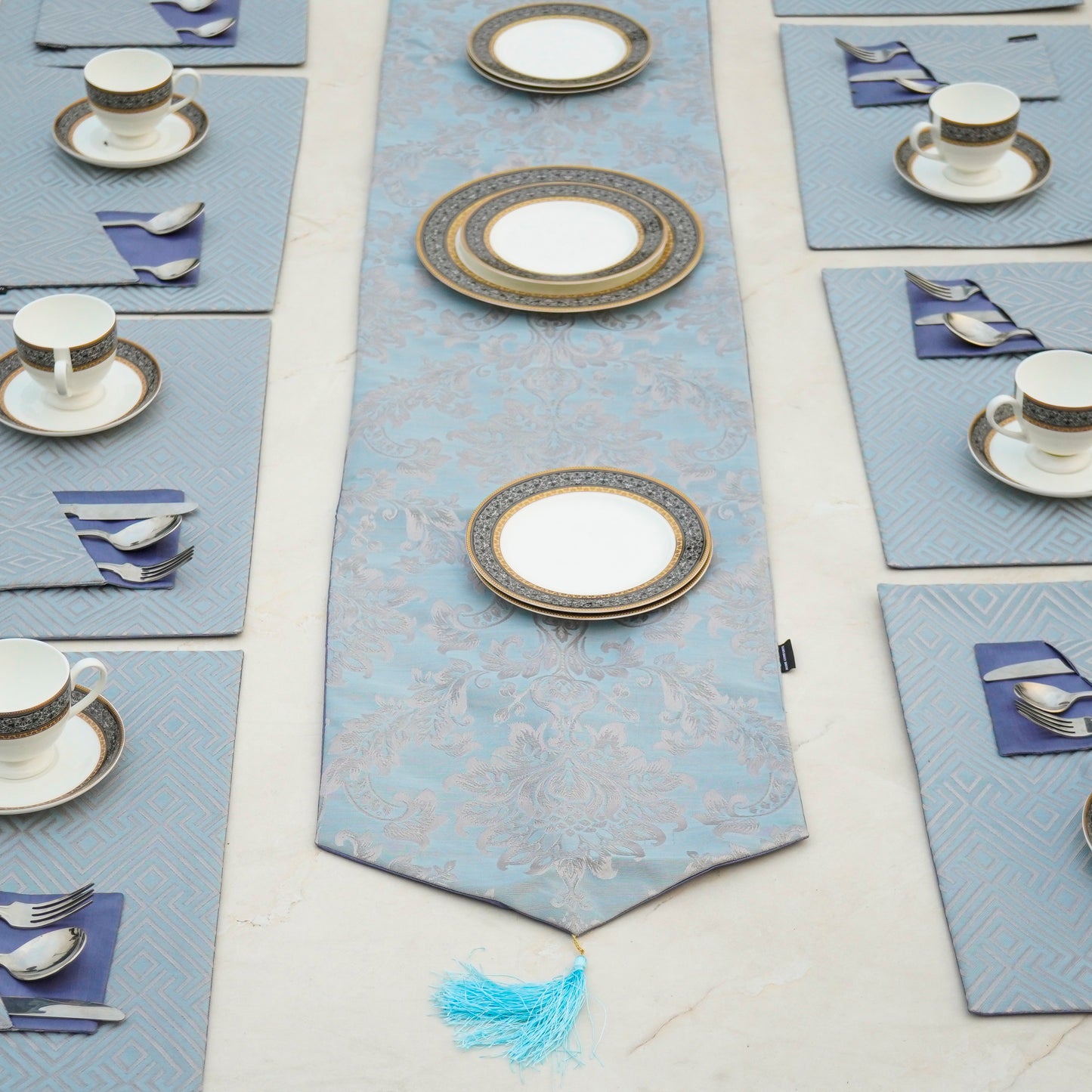 Majestic Bonanza Ice Blue Table Set