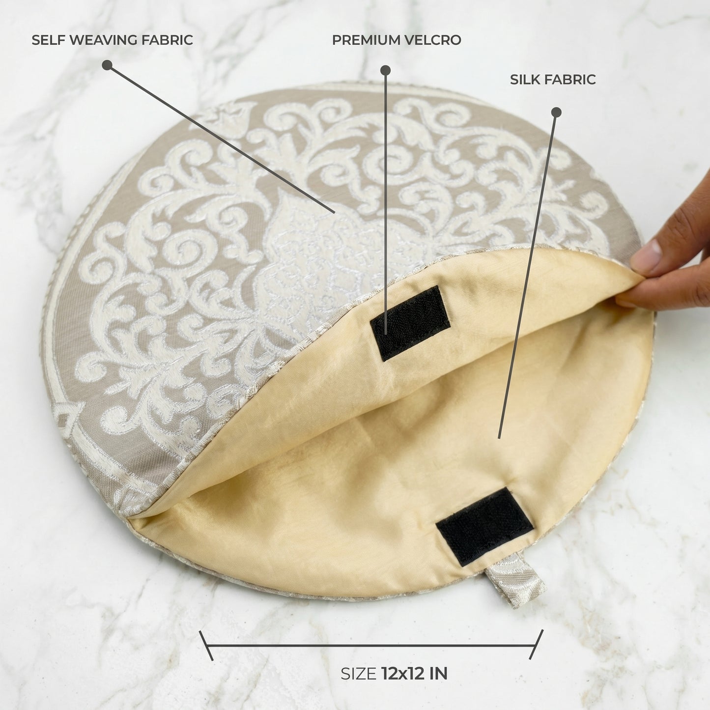 Floral Hive Stem Brown Roti Pouch