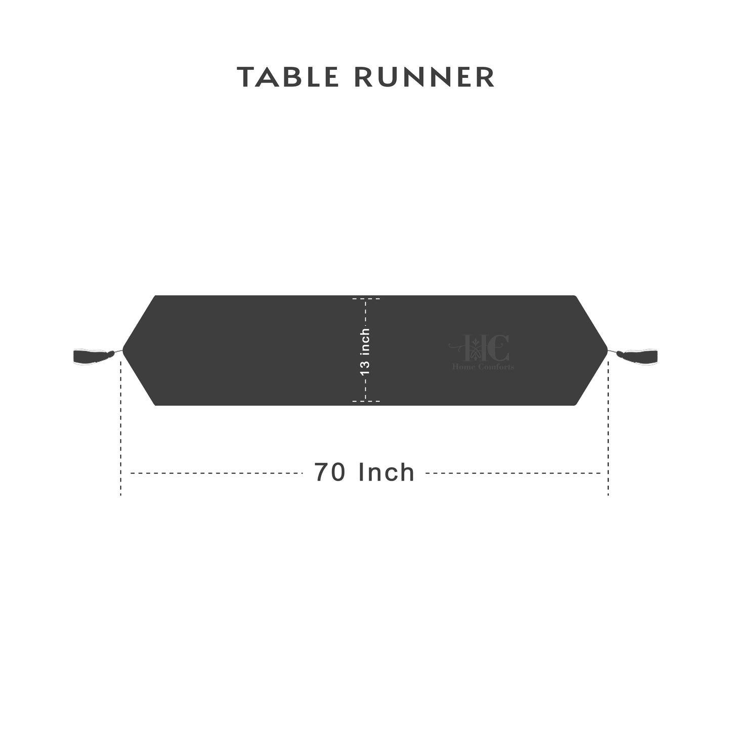 Carlson Sand Grey Table Runner