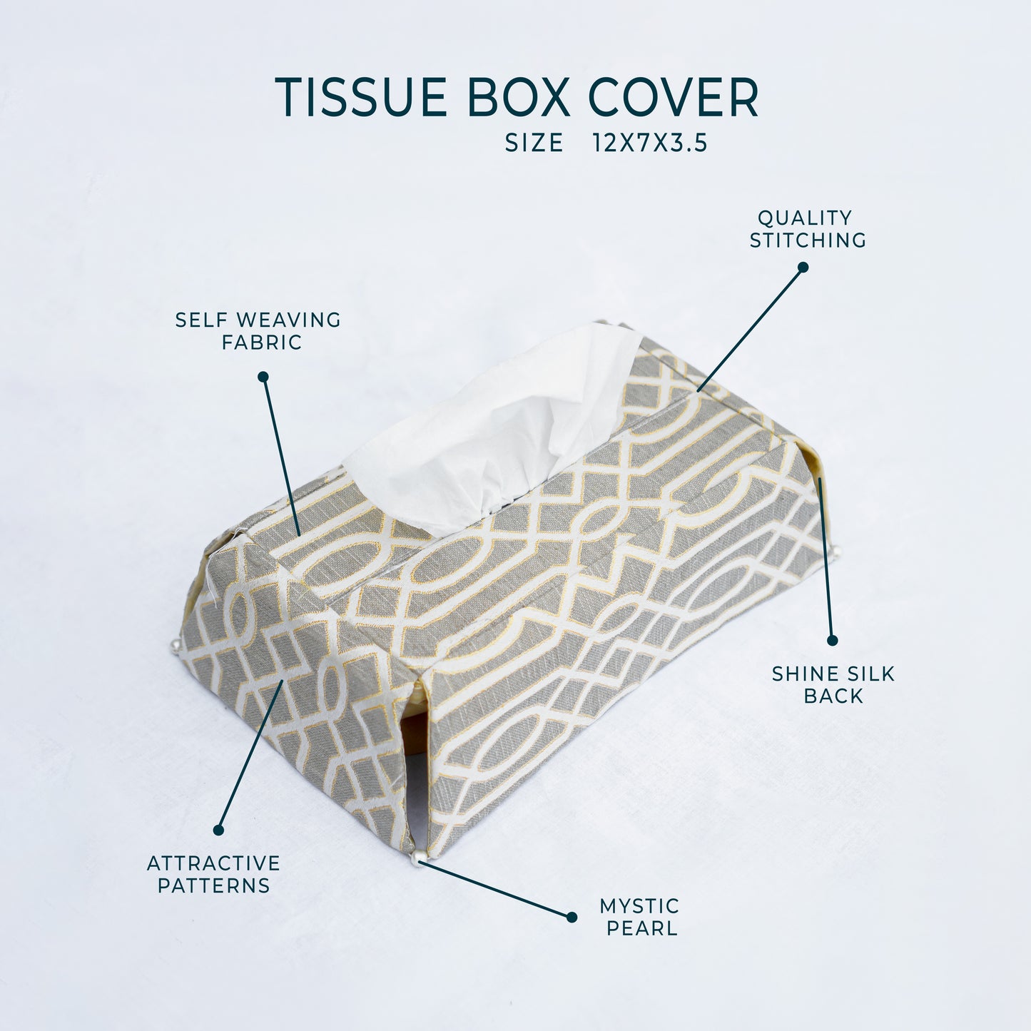 Carlson Ash Brown Tissue Box