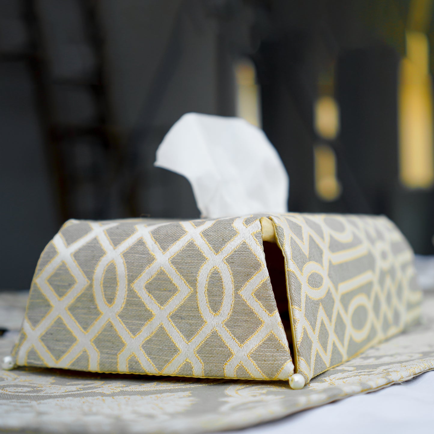 Carlson Ash Brown Tissue Box