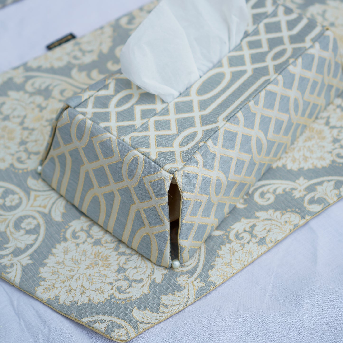 Carlson Sand Grey Tissue Box
