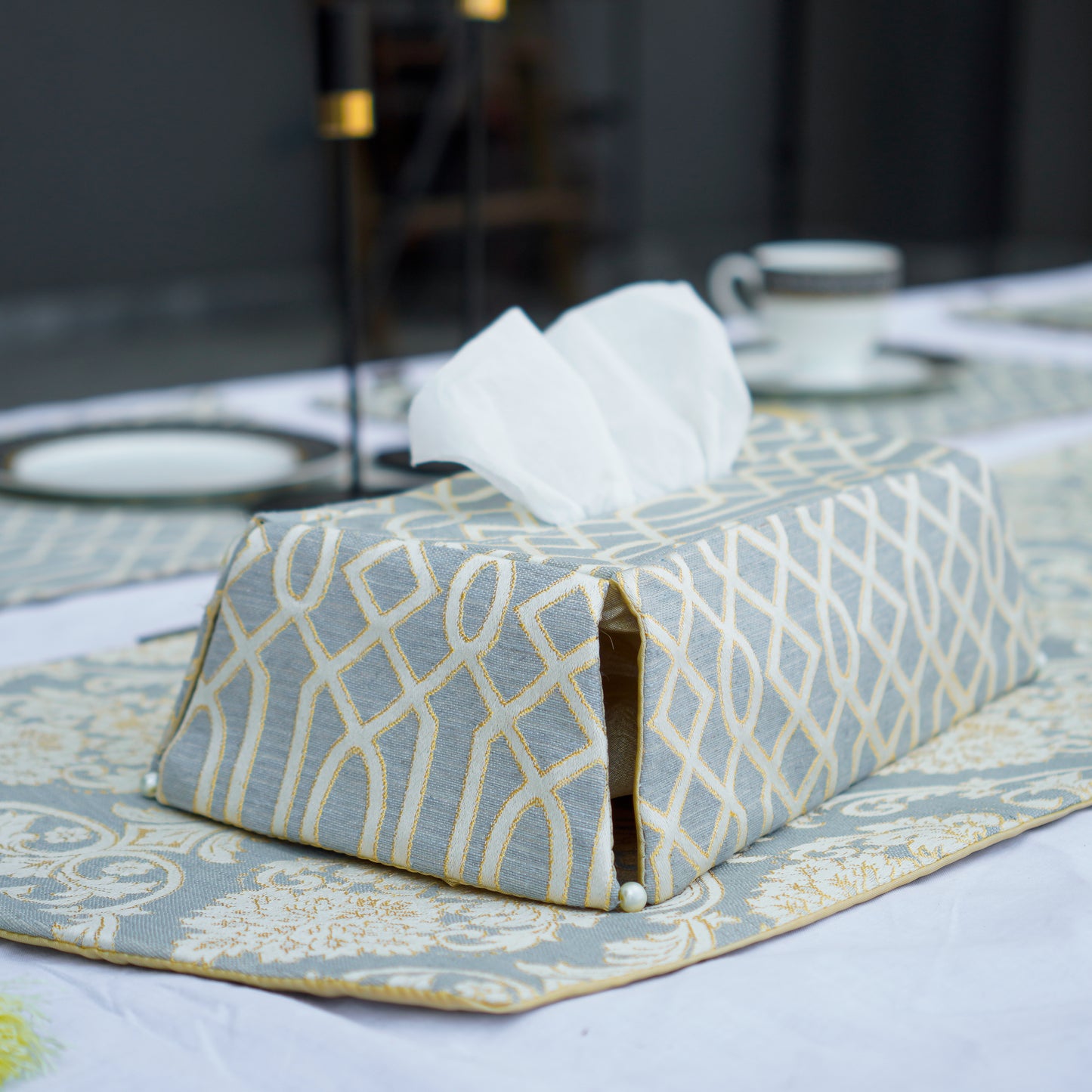 Carlson Sand Grey Tissue Box