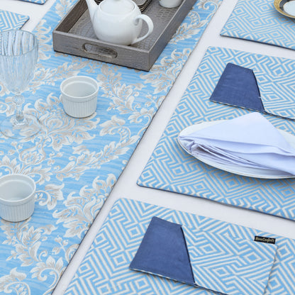 Majestic Bonanza Pearl Blue Table Set