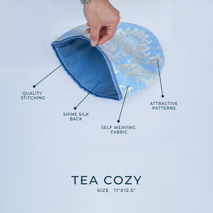 Majestic Bonanza Pearl Blue Tea Cozy