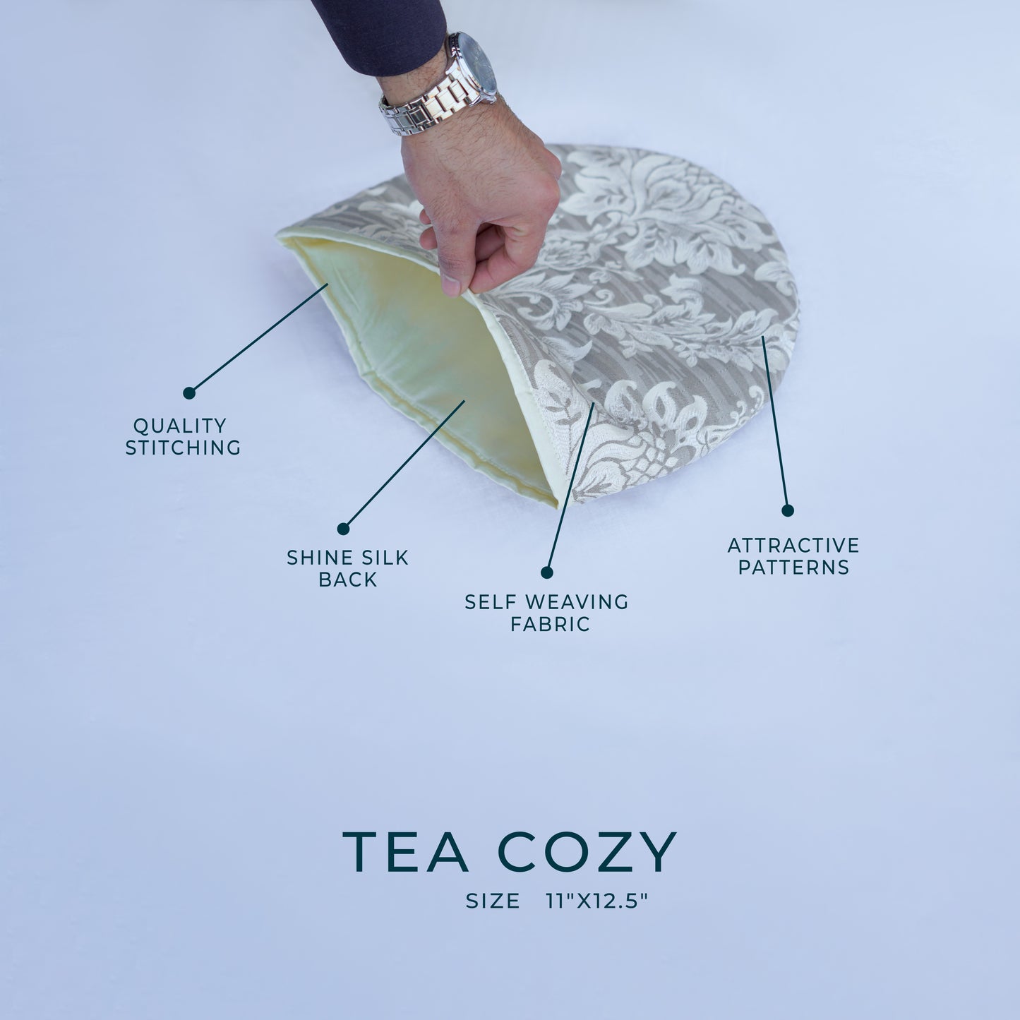 Majestic Bonanza Sand brown Tea Cozy