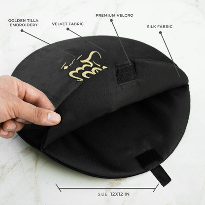 Velvet Embroidered Roti Pouch