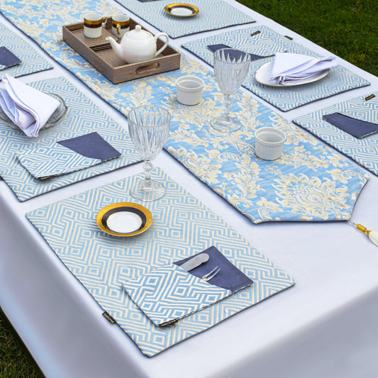 Majestic Bonanza Pearl Blue Table Set