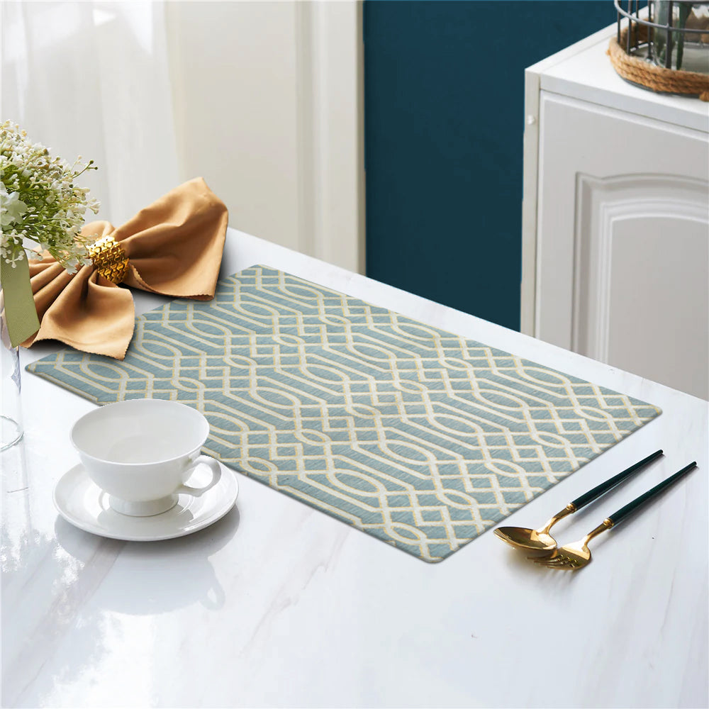 Carlson Sand Grey Table Mats