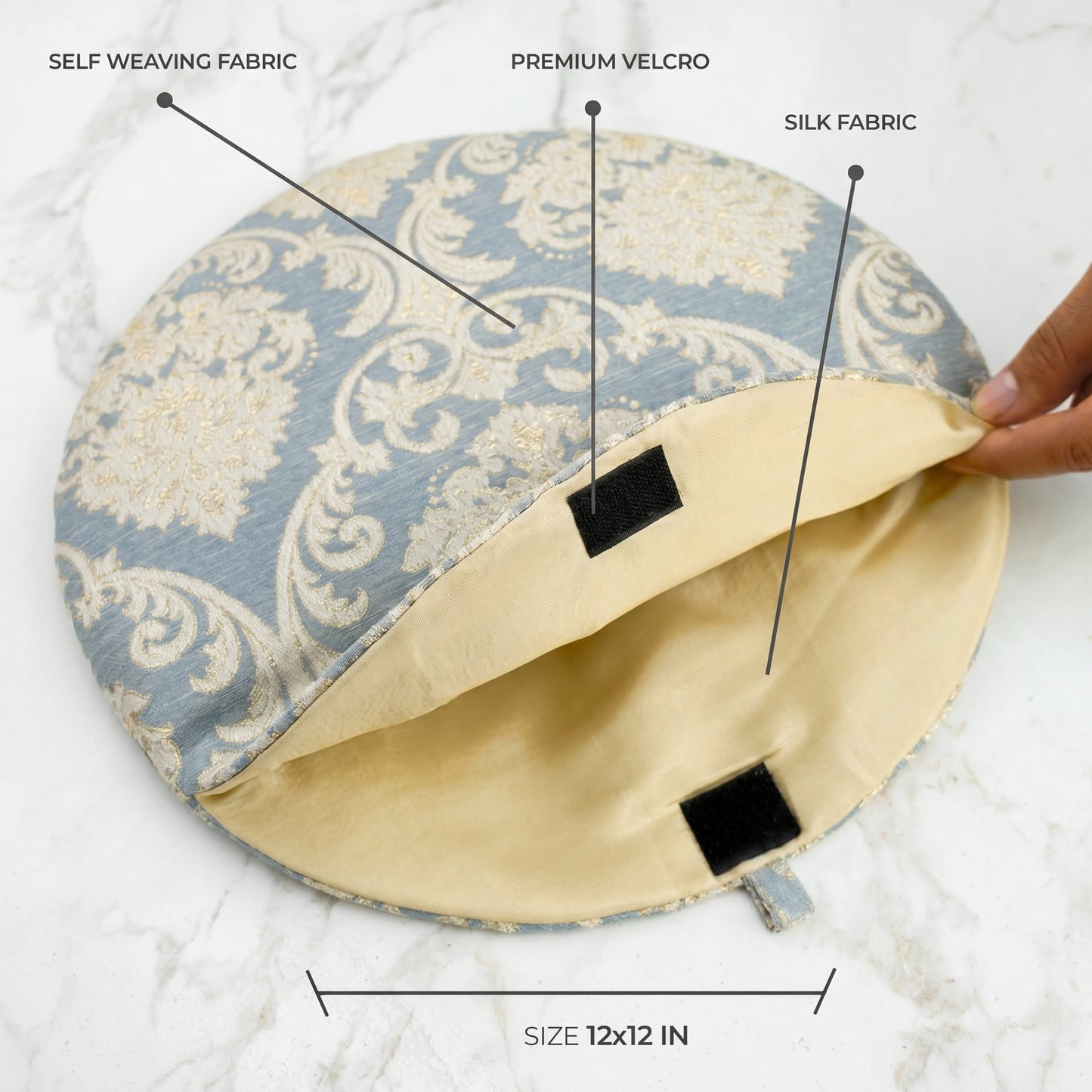 Carlson Sand Grey Roti Pouch