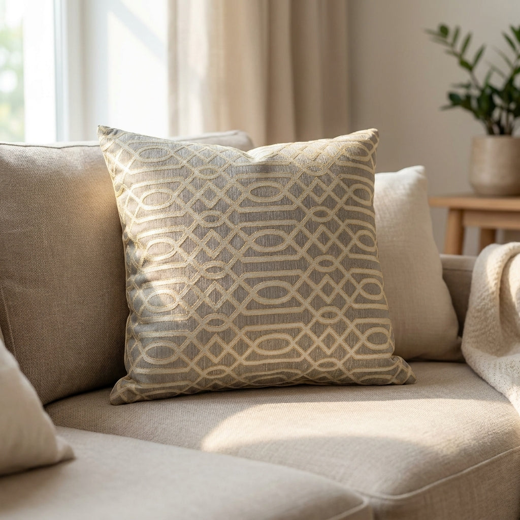 Carlson Ash Brown Cushion Cover