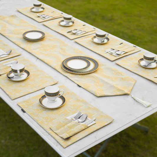 Zarwish Pearl Gold Table Set