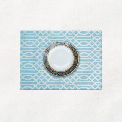 Carlson Coral Blue Table Mats