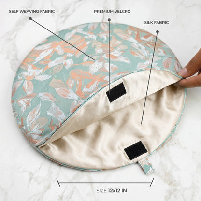 Floral Mirage Turquoise Pearl Roti Pouch