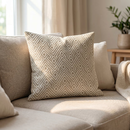 Majestic Bonanza Sand brown Cushion Cover
