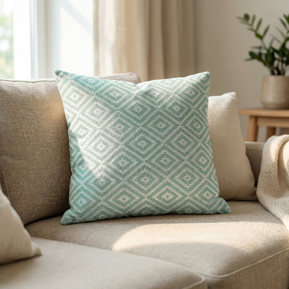 Tribal Luxe Mint Green Cushion Cover