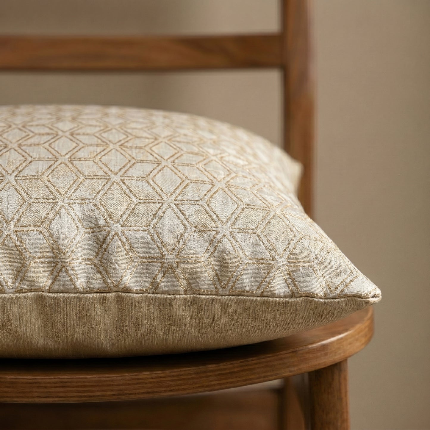 Paradise Bloom Golden Cluster Cushion Cover