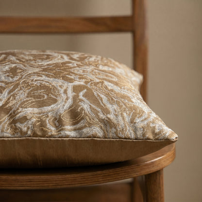 Marble Weave Burnt Caramel Cushion Cover