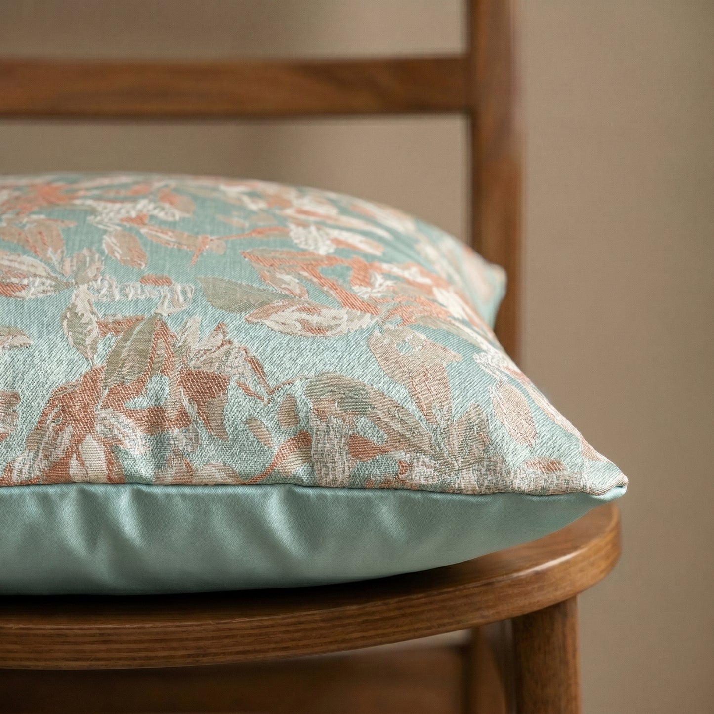 Floral Mirage Turquoise Pearl Cushion Cover