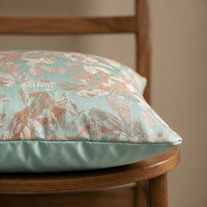 Floral Mirage Turquoise Pearl Cushion Cover