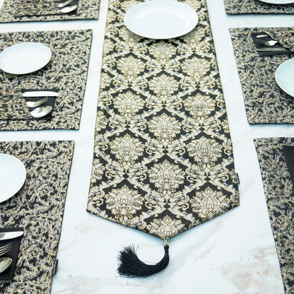 Midnight Noir Gold Table Set