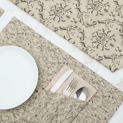 Almond Frost Beige Table Set