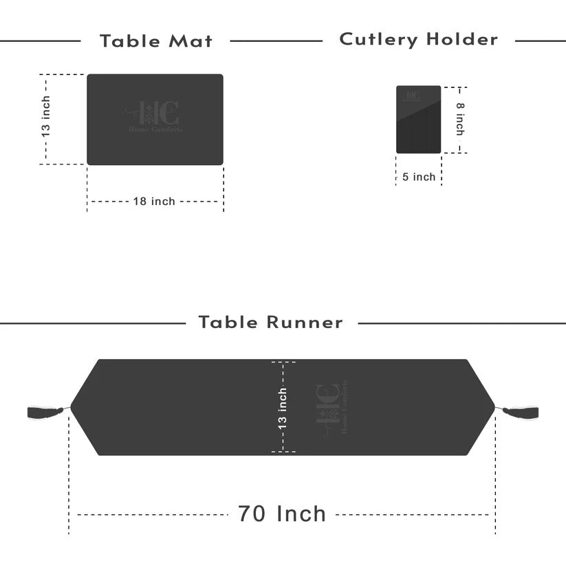 Floral Hive Stem Brown Table Set