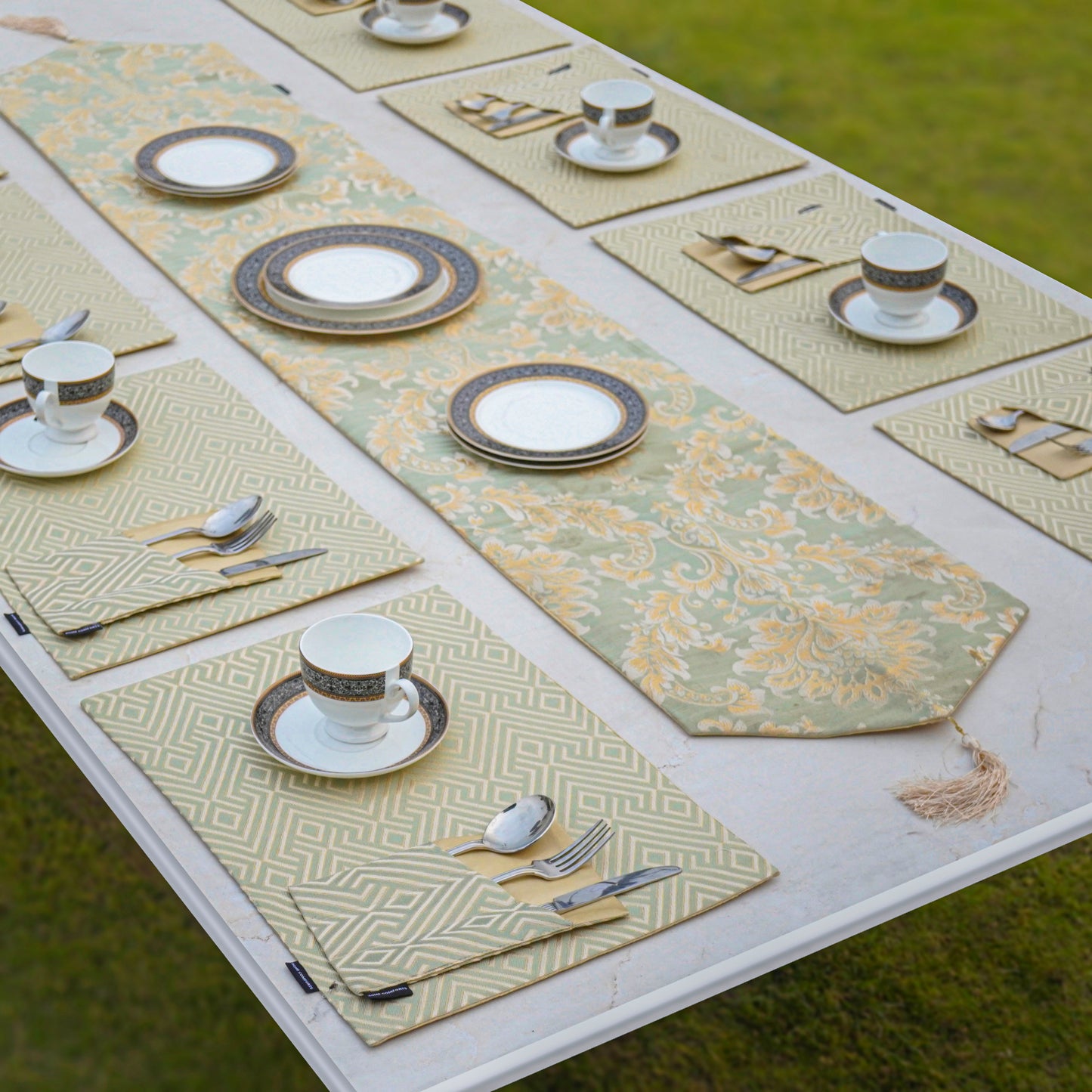 Majestic Bonanza Sage Green Table Set