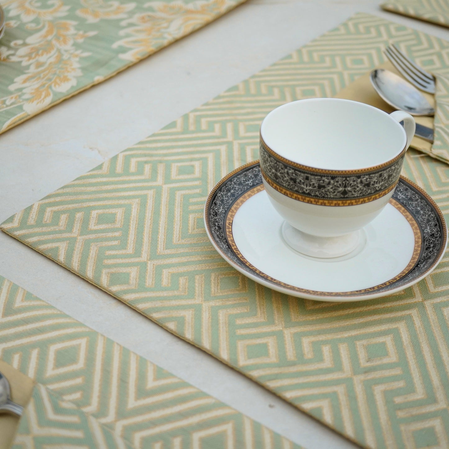 Majestic Bonanza Sage Green Table Set