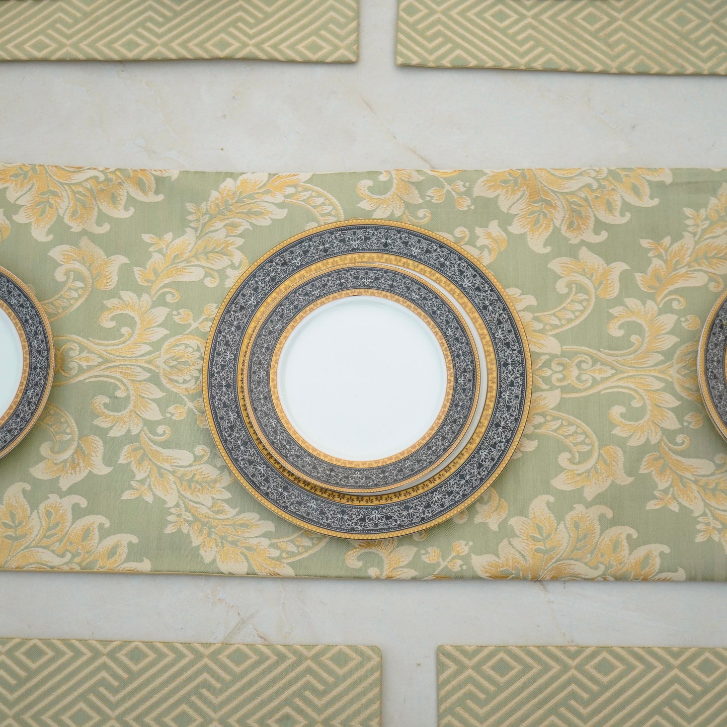 Majestic Bonanza Sage Green Table Set