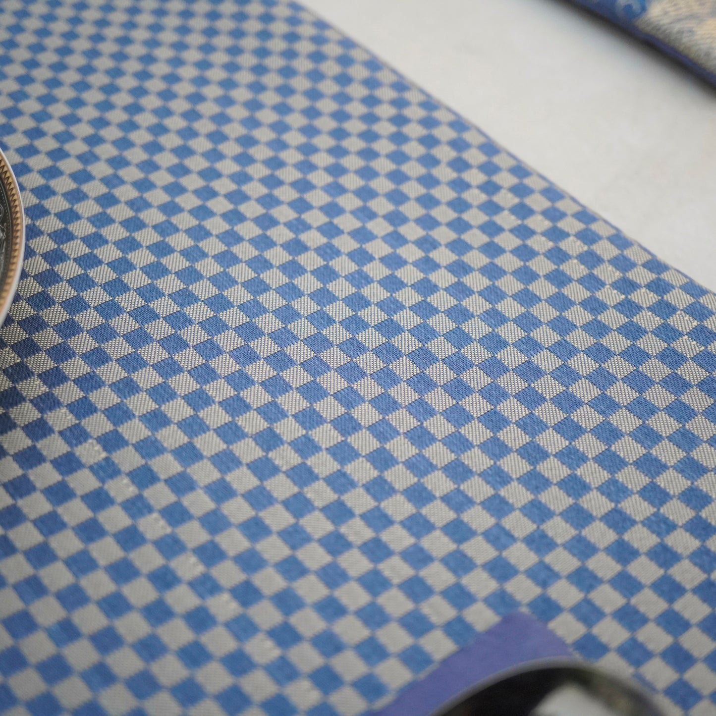 Regal Check Royal Blue Table Set