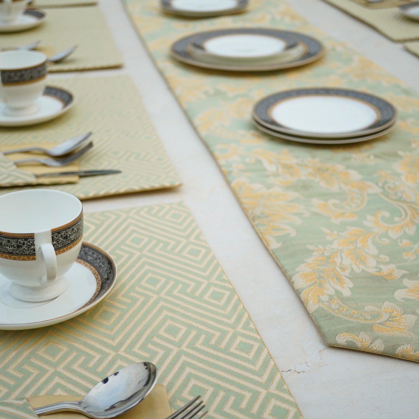 Majestic Bonanza Sage Green Table Set