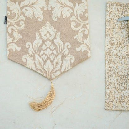 Floral Royale Sandstone Cream Table Runner