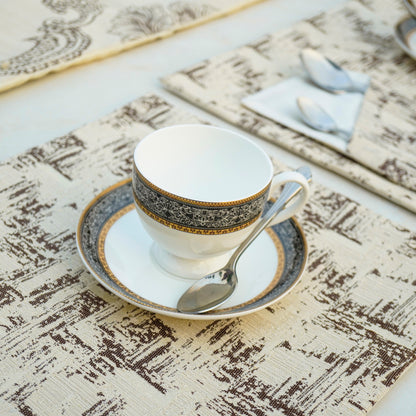 Victorian Arch Cocoa Beige Table Set
