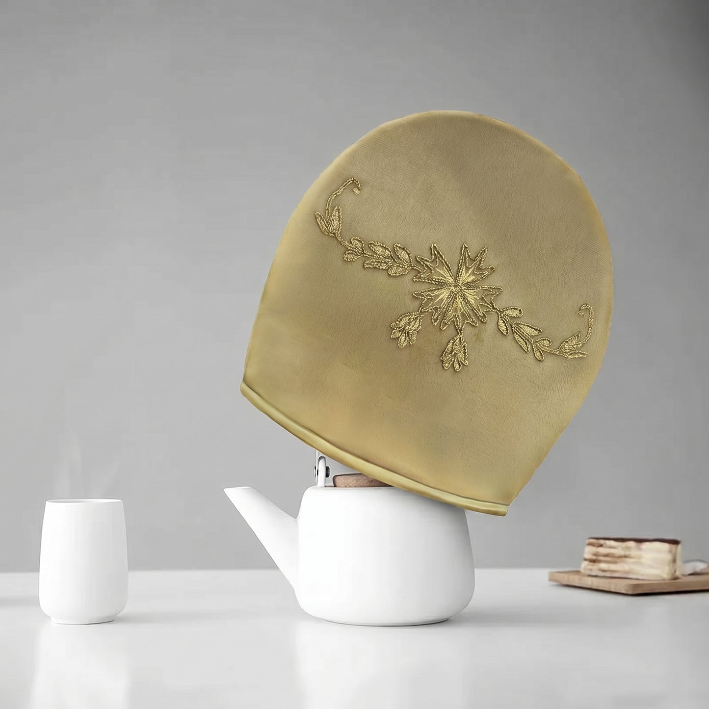 Velvet Embroidered Tea Cozy